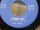 rare detroit northern soul original - tony daniels - i wont cry (beval)