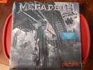 MEGADETH DYSTOPIA  SIGNED BY BAND TRANSPARENT RED VINYL PRESSING CHRIS ADLER