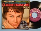 CLAUDE FRANCOIS EP COMME D HABITUDE DEDICACE