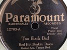 TAMPA RED HOT SHAKIN' DAVIS MADLYN DAVIS PARAMOUNT 12703 BLUES 78 RPM E/E-
