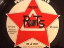 THE RUTS - In a Rut. UK People Unite 45'.1st Press. SJP 795 Black Rim Ex