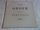 new order / substance 1987  /  33 tours