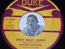 R&B Blues 45 FENTION ROBINSON Crazy Loving / Mississippi Steamboad Duke FENTON