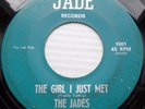 THE JADES great VOGUES-like soupy vocal pop 45 GIRL I JUST MET / ONLY FIVE JR540