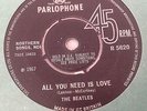 BEATLES -RARE ISSUE - ALL YOU NEED IS LOVE/YOU'RE RICH MAN-UK PARLOPHONE R5620