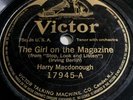 HARRY MACDONOUGH BILLY MURRAY Girl On The Magazine/I Love A Piano VICTOR 17945