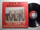JOE GIBBS & THE PROFESSIONALS State Of Emergency GIBBS Roots Dub LP HEAR A80