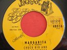 1959 R&B Rocker 45 CHUCK RIO & ORIGINALS Margarita—C'est La Vie JACKPOT 48016 VG