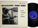 Mississippi John Hurt Vinyl Blues LP-Folk Songs and Blues-Piedmont-CLBL