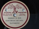 GLENN MILLER PEARLS ON VELVET - SERENADE IN BLUE V DISC ON J-V RADIO TRANSCRIPT