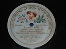 78 Zonophone Coronation Record X-49330 Picture Label King George V Puzzle Plate