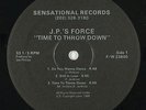 J.P.'s Force - Time To Throw Down LP - Sensational Rare Modern Soul Boogie VG+