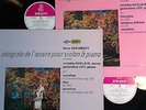 * ERATO STE Michele AUCLAIR plays SCHUBERT Complete Violin Music - 2LP MINT