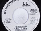 Crossover Soul 45 ALMETA LATTIMORE These Memories MAINSTREAM HEAR promo