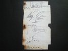 THE BEATLES AUTOGRAPHS SIGNED BEAT POP GROUP FROM A LARGE COLLECTION 60s