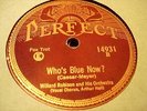 JAZZ WILLARD ROBISON ORCH Who's Blue Now?/MIKE SPECIALE PERFECT 14931 EE+