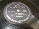 Elvis Presley . Blue Moon / Just Because . 78 RPM
