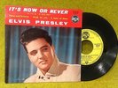 Rare FRENCH EP ELVIS PRESLEY - It's now or never - RCA 75619 label jaune
