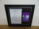 Nirvana Hand Signed/Autographed Songsheet with a Photograph and COA