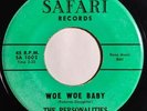 * PERSONALITIES Woe Woe Baby/Yours To Command DOO WOP JUMP BLUES Safari 45 Hear