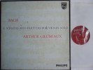 ARTHUR GRUMIAUX Bach Sonatas & Partitas Violin Solo DUTCH PHILIPS 3LP BOX NM