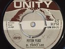 D TONY LEE - PEYTON PLACE / RED GAL RING - UNITY ( 1969 SKINHEAD 7 )