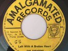 PARAGONS - LEFT WITH A BROKEN HEART / WHO LIVES NEXT DOOR - AMALGAMATED (RARE 7)