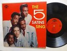 the 5 FIVE SATINS Sing LP RED Ember 100 doowop 1st press 1957   #753
