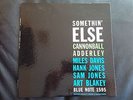 Cannonball Adderley Somethin' Else Vinyl LP Blue Note 1958 BLP 1595 Mono Orig