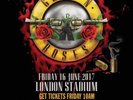 2 Guns & Roses Standing Tickets ,London Saturday 17th June Plus Hotel 2 Nights