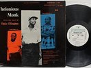 Thelonious Monk Vinyl Jazz LP-Plays Duke Ellington-White Label-CLBL