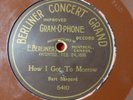 Rare 78 RPM Concert Grand 5410 Berliner Gramophone of Canada BURT SHEPARD