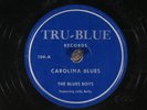 78 RPM -- The Blues Boys (Alec Seward & Louis Hayes), Tru-Blue 104, E  Blues