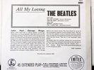 Beatles 1st Press Original All My Loving EP Nice Condition