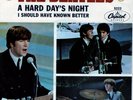THE BEATLES 45 rpm record A HARD DAY'S NIGHT & I SHOULD HAVE KNOWN BETTER