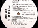 CAROL DOUGLAS Prepared For Disco Use 1975 promo 4 song 12