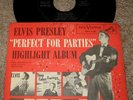 ELVIS PRESLEY: Perfect for Parties USA RCA 45 EP w/ PS SPA 7-37 Promo Pic Sleeve