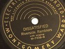 78 rpm early Country String Band, The Riverside Ramblers on Wards 7338 grade E-