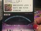 2 Stone Roses tickets. Wembley 17th June. Pitch Stand & Unreserved Level 1 Seats