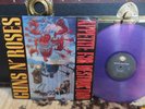 GUNS N' ROSES Appetite for Destruction UK RARE PURPLE SMOKE  GLITTER  COLORED LP