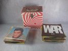45 RPM Vinyl Records Carrying cardboard Case Orange Swirl Lots of Elvis The