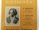 BEETHOVEN SONATE 4e &5e OPUS 102 #1 & #2 *GUY 7 MONIQUE FALLOT*DUCRETET-THOMSON
