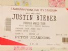 2 x Justin Bieber Pitch Standing Tickets Cardiff - 30th June 2017