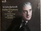 ASD 2518-9 Mahler Symphony No. 5 / Five Ruckert Songs / Barbirolli 2 LP box 1st