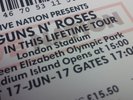 GUNS N ROSES 2 X GOLDEN CIRCLE TICKETS LONDON OLYMPIC SATURDAY PRE 9AM DELIVERY