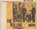 The ROLLING STONES * Not Fade Away * 1964 DENMARK 45 * Yellow Picture Sleeve *