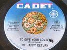 Essential Garage Fuzz Psych Dancer 45 The Happy Return To Give You Lovin' HEAR