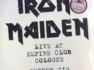 IRON MAIDEN 2LP VINYL - live at empire club Cologne - COLORED VINYL