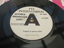 Rosco Robinson THATS ENOUGH / ONE MORE TIME MISPRESSED UK DEMO PYE 7N25385