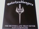 Motorhead The Better Late Than Never Fan Club Flexi 1991 Unplayed